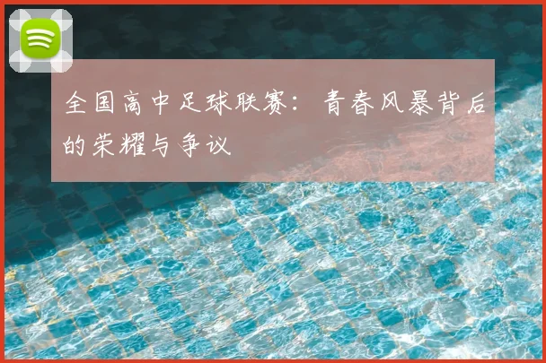 全国高中足球联赛:青春风暴背后的荣耀与争议